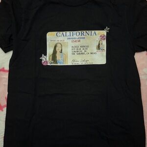 olivia rodrigo drivers license shirt